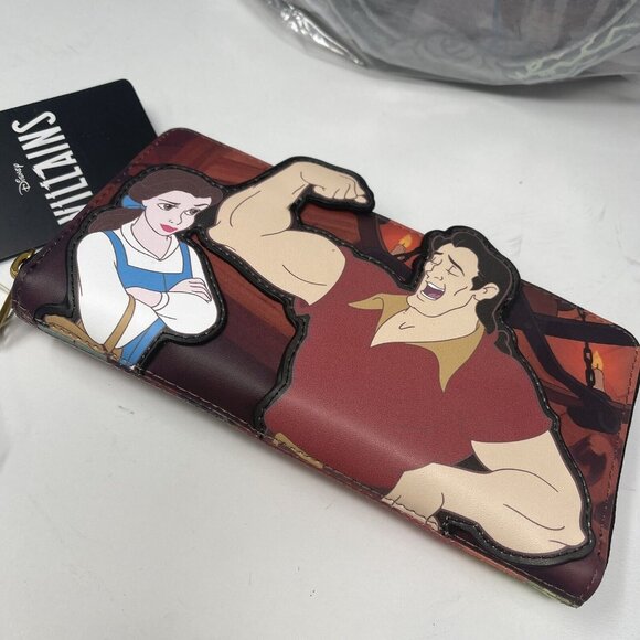 Loungefly Disney Villains Gaston Mini Backpack & Wallet Set - Picture 6 of 8
